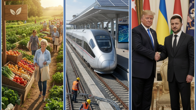 Bio-Boom trotz Krise, Bahn investiert, Trump trifft Selenskyj