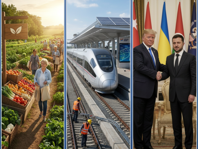 Bio-Boom trotz Krise, Bahn investiert, Trump trifft Selenskyj