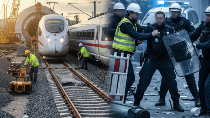 Deutsche Bahn investiert Rekordsumme in Schienennetz, Gewalt gegen Polizisten nimmt leicht zu