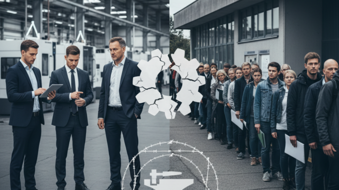 Deutsche Wirtschaft Ende 2025: Fachkräftemangel trotz steigender Arbeitslosigkeit belastet Mittelstand