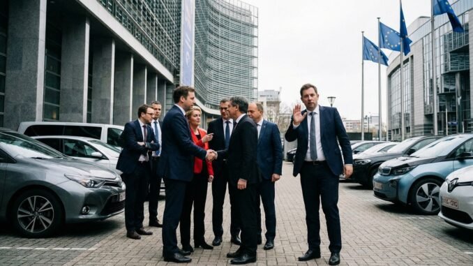 EU lockert Verbrenner-Aus: Autolobby setzt sich durch, Klingbeil warnt vor Folgen