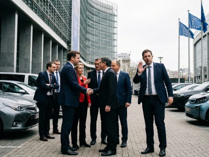 EU lockert Verbrenner-Aus: Autolobby setzt sich durch, Klingbeil warnt vor Folgen