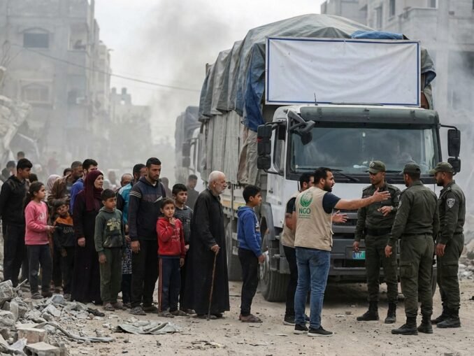 Humanitäre Lage in Gaza verschärft sich durch Eskalation und drohenden Lizenzentzug für Hilfsorganisationen