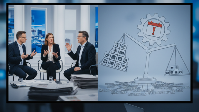 Kritik an politischer Talkshow-Berichterstattung: Ungleichgewicht und thematische Agenda