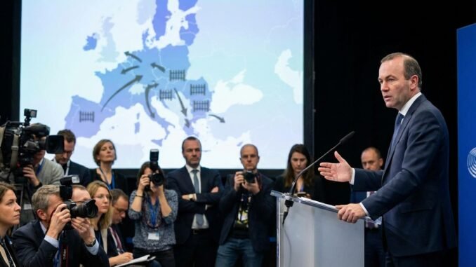 Manfred Weber will "illegale Migration" stoppen und grenzt sich nicht von allen Rechten ab