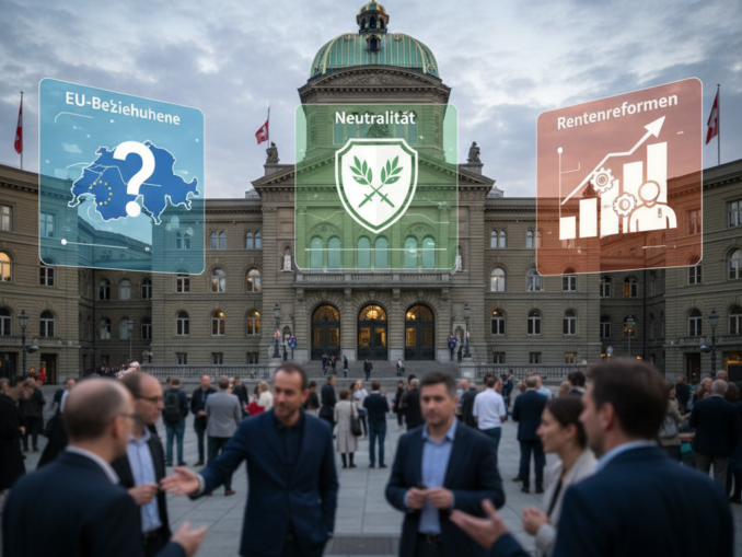 Schweiz: Debatten über Neutralität, EU-Beziehungen und Rentenreformen prägen politische Landschaft