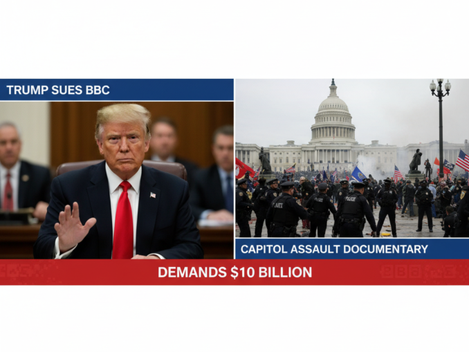 Trump verklagt BBC wegen Dokumentation zum Sturm auf das Kapitol auf 10 Milliarden Dollar
