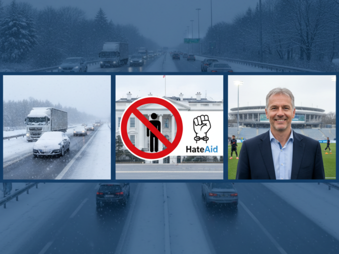 Wintereinbruch in Deutschland, USA verhängen Einreiseverbot gegen HateAid, Schmadtke zurück in Hannover