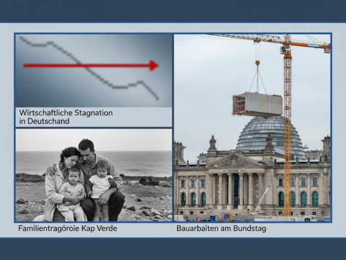 Wirtschaftliche Stagnation in Deutschland, Familientragödie in Kap Verde, Bauarbeiten am Bundestag