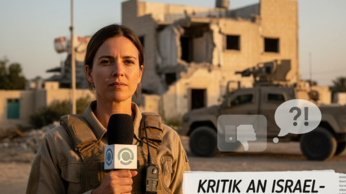 ARD-Korrespondentin Sophie von der Tann wegen Einseitigkeit in Israel-Berichterstattung kritisiert