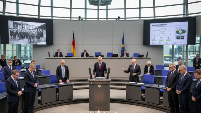 Bundestag gedenkt NS-Opfern, debattiert Wehrdienst und Bürokratieabbau