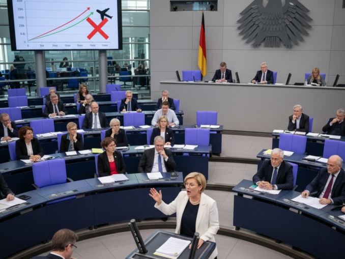 [Bundestagsdebatte über Erbschaftssteuer und Ablehnung von Ausweiskontrollen beim Boarding]
