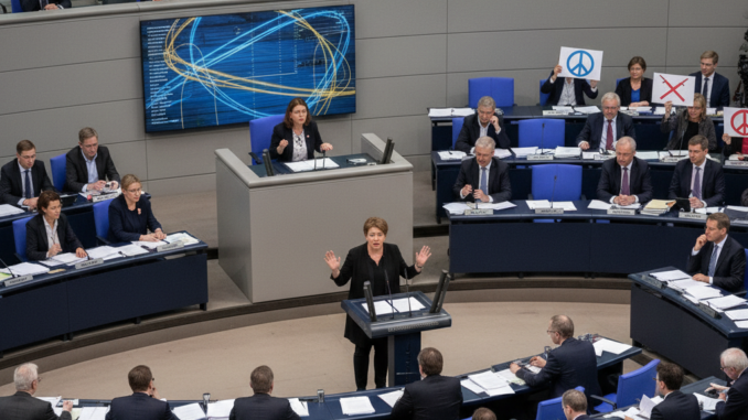 [Bundestagsdebatte über soziale Gerechtigkeit, Umverteilung und Waffenlieferungen]