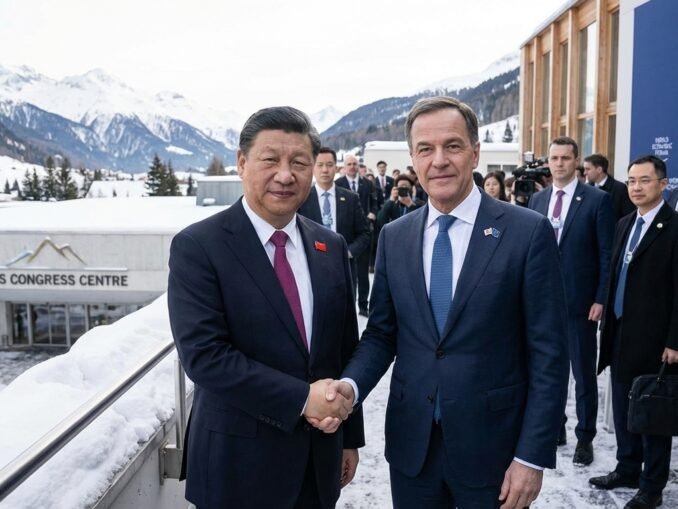 China sucht in Davos wirtschaftliche Nähe zu Europa trotz Handelsstreitigkeiten
