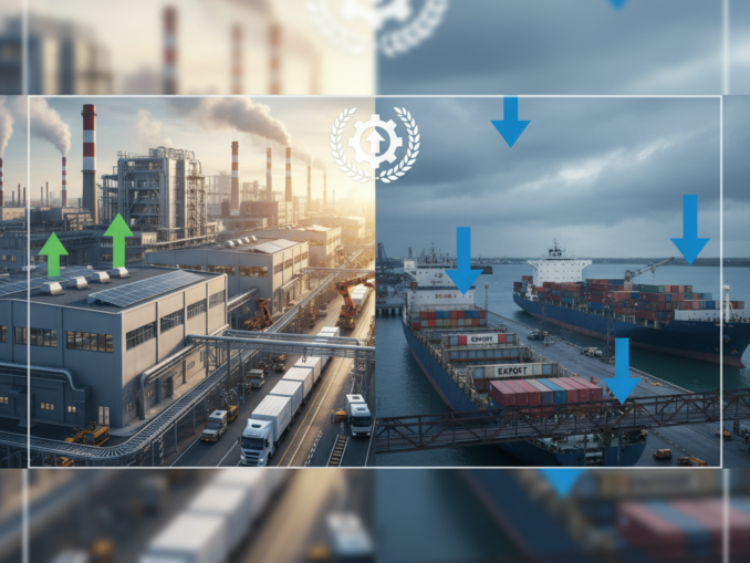 Deutsche Industrie erholt sich trotz schwächelndem Export im November 2025