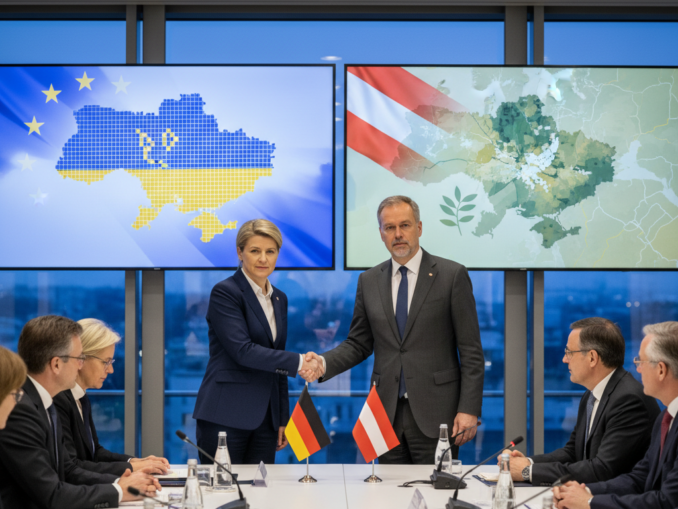 Deutschland und Österreich verstärken diplomatische Bemühungen in Ukraine- und Gaza-Konflikten