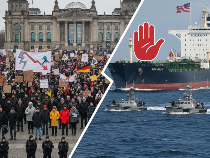 Energiekrise in Deutschland: Proteste gegen Regierungspolitik; USA stoppen russischen Öltanker
