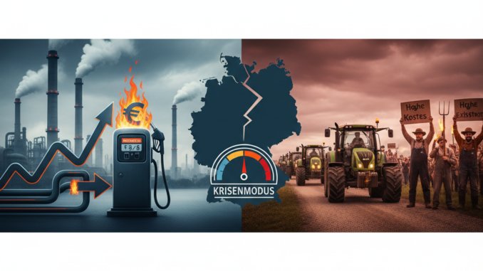Energiekrise und Bauernproteste: Deutschland im Spannungsfeld steigender Preise und Unzufriedenheit