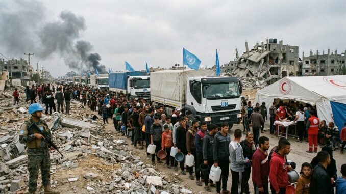 Fragile Waffenruhe im Nahen Osten: Verschärfung der humanitären Lage im Gazastreifen