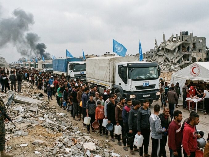 Fragile Waffenruhe im Nahen Osten: Verschärfung der humanitären Lage im Gazastreifen
