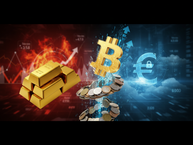 Gold, Silber und Bitcoin steigen: Inflation und Sorge um digitalen Euro treiben Kurse