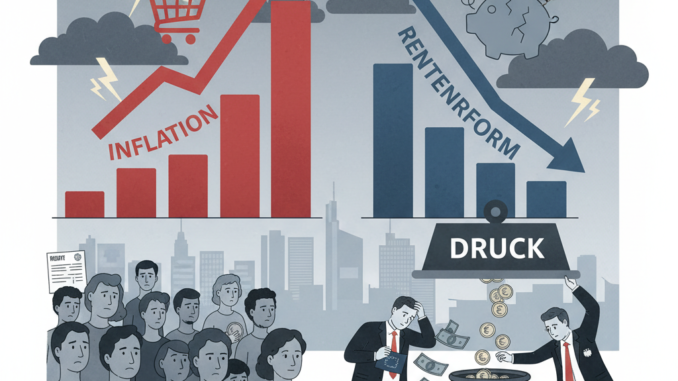 Inflation und Rentenreform belasten Deutschland: EZB und Bundesregierung unter Druck