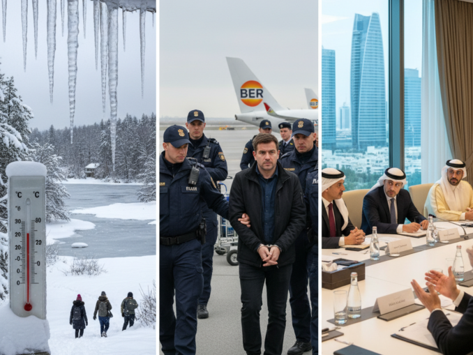 Kältewelle in Deutschland, Hamas-Verdächtiger am BER gefasst, Gespräche in Abu Dhabi