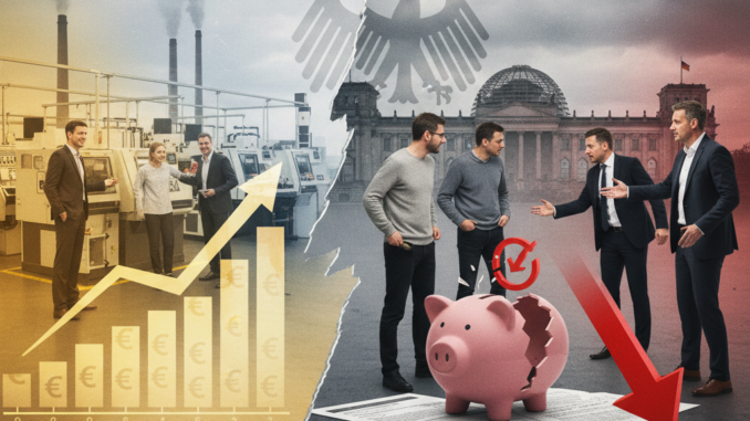 Leichte Wirtschaftserholung in Deutschland überschattet Streit um Bürgergeldreform