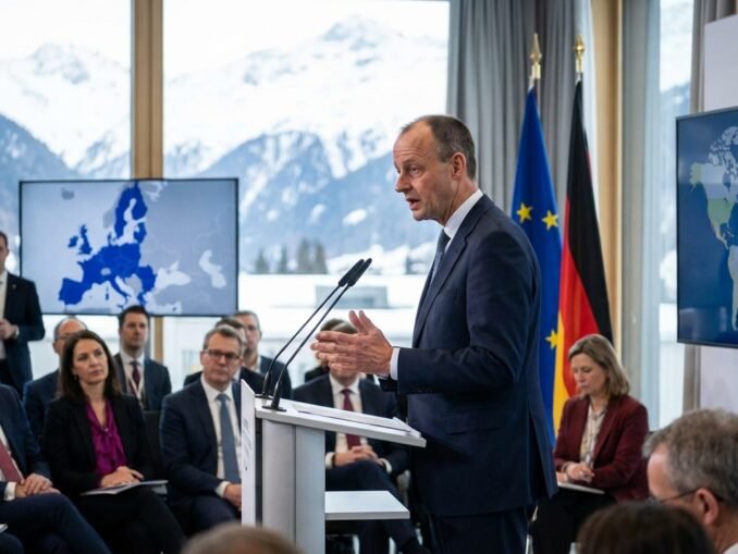 Merz fordert in Davos stärkere europäische Rolle angesichts geopolitischer Veränderungen