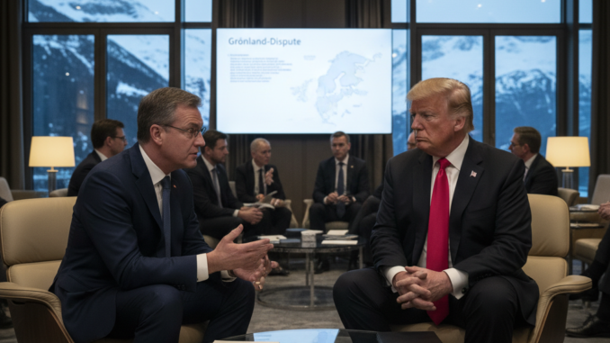 Merz in Davos: Krisengespräche mit Trump wegen Grönland-Streit