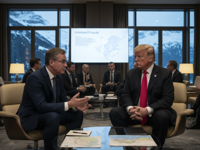 Merz in Davos: Krisengespräche mit Trump wegen Grönland-Streit