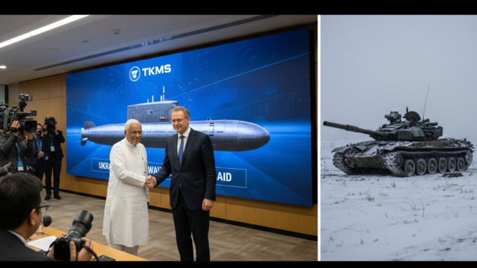 Merz in Indien: U-Boot-Deal mit TKMS im Fokus, Ukraine wartet auf US-Hilfe