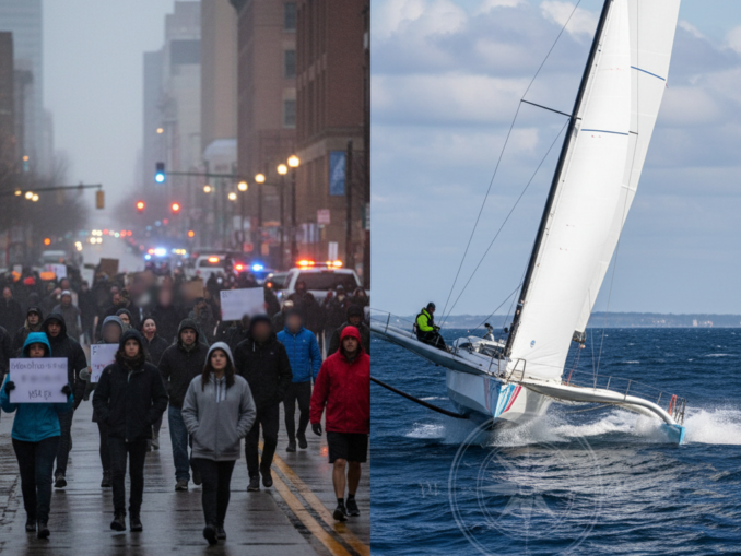 [Minneapolis: Proteste nach Schusswaffeneinsatz; Coville umsegelt Welt in Rekordzeit]