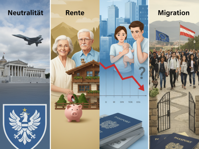 Österreichische Politik im Vergleich: Herausforderungen bei Neutralität, Rente und Migration