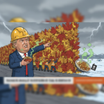 Satirischer Bericht: Trump plant Mauer zu Kanada aus Ahornblättern wegen Poutine-Vergiftung