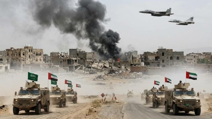 Saudische Luftangriffe im Jemen verschärfen Konflikt zwischen Saudi-Arabien und VAE