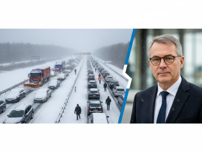 Schneechaos in Deutschland und Rücktritt von Brandenburgs Finanzminister Crumbach