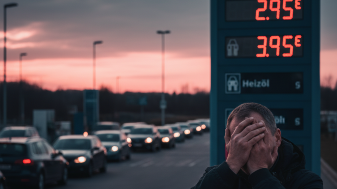 Steigende Spritpreise belasten Autofahrer: Aktuelle Preise für Benzin, Diesel und Heizöl