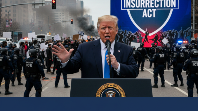 Trump droht mit "Insurrection Act" nach Eskalation von Protesten gegen ICE in Minnesota