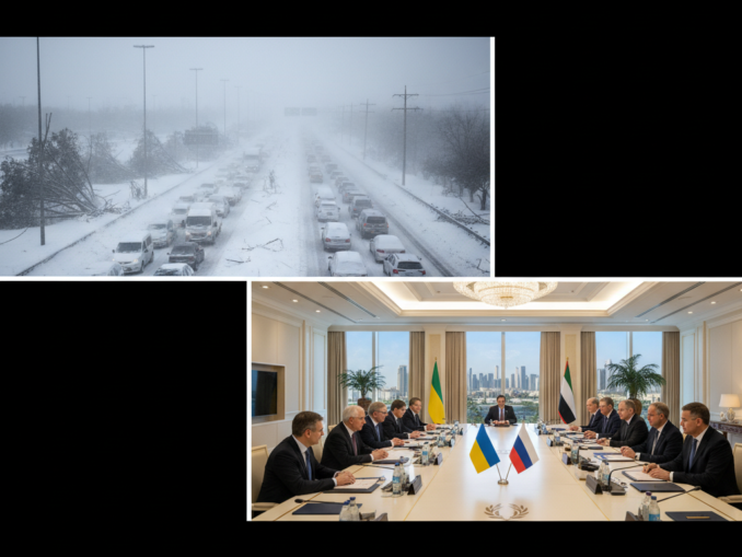 Wintersturm legt Deutschland lahm, Friedensgespräche zum Ukraine-Krieg in den Emiraten