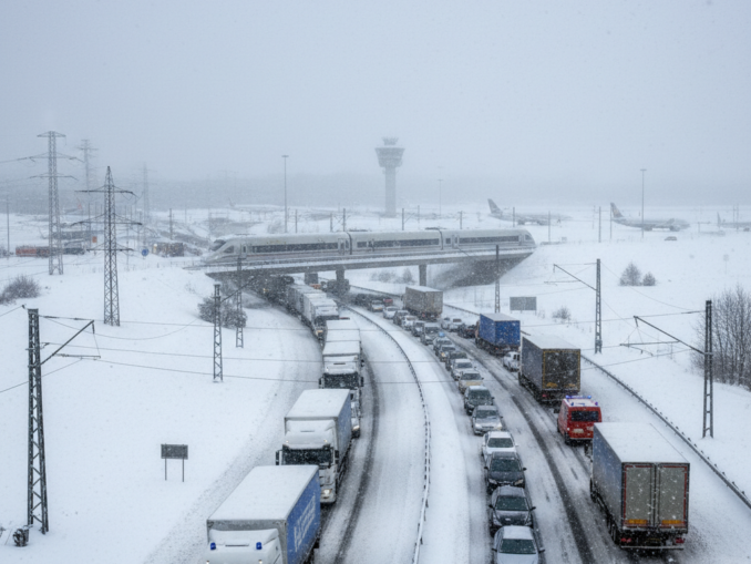 Winterwetter legt Teile Deutschlands lahm: Infrastruktur anfällig, Kritik an Prioritäten der Regierung